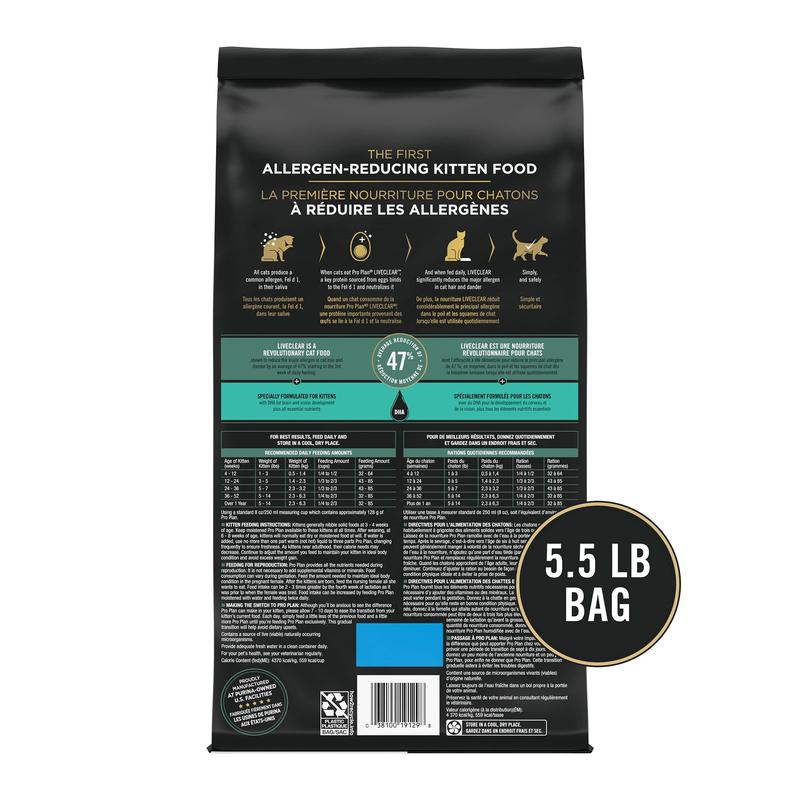 Ração Seca Purina Pro Plan LiveClear para Gatinhos - 2,5kg